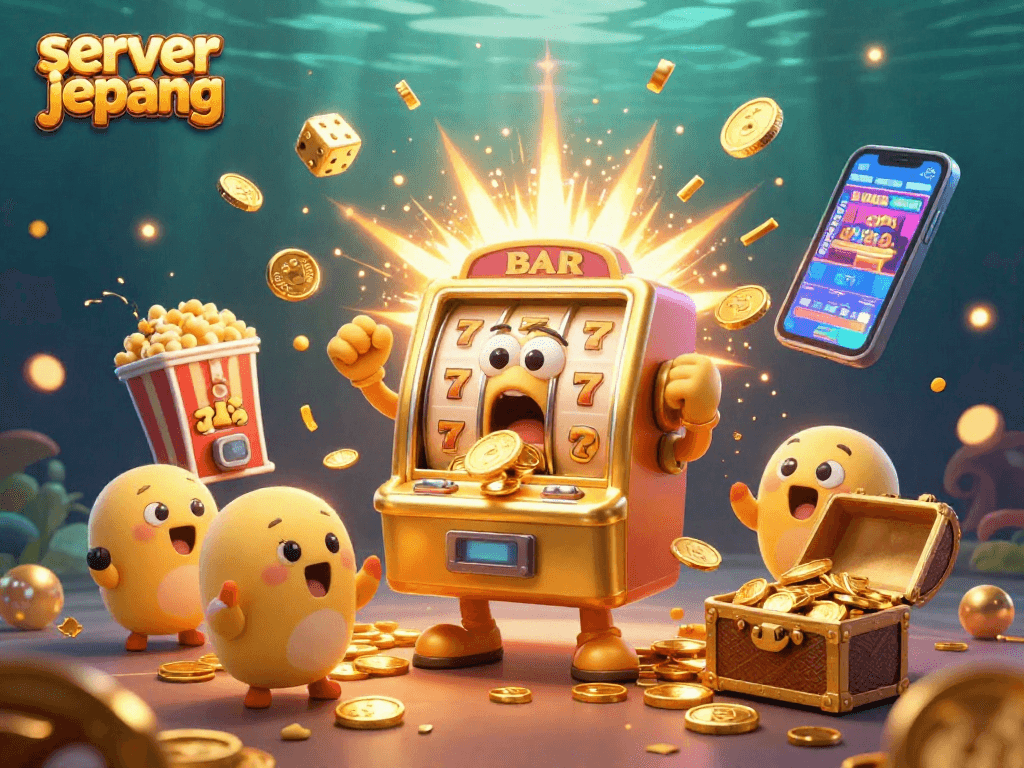 Spin the server jepang slot machine jackpot with vibrant 3D graphics and exciting visuals.