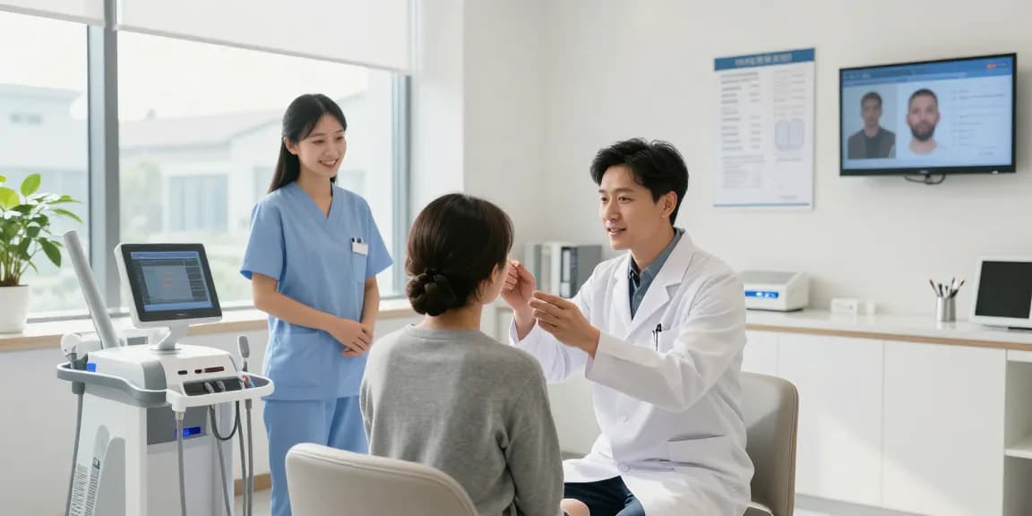 Hair transplant Turkey consultation at a trusted healthcare clinic with expert doctor and patient care.