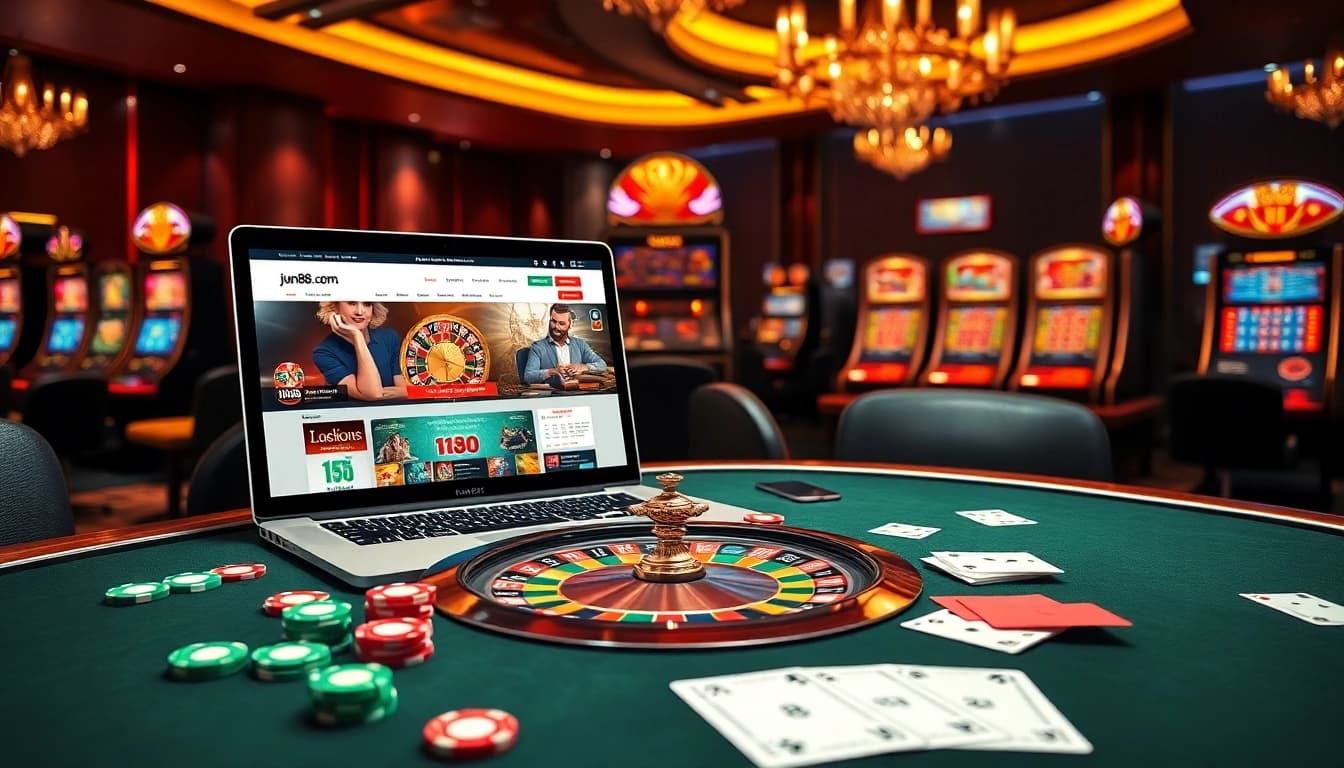 Experience the excitement of winning at jun88.com through vibrant casino gaming action.