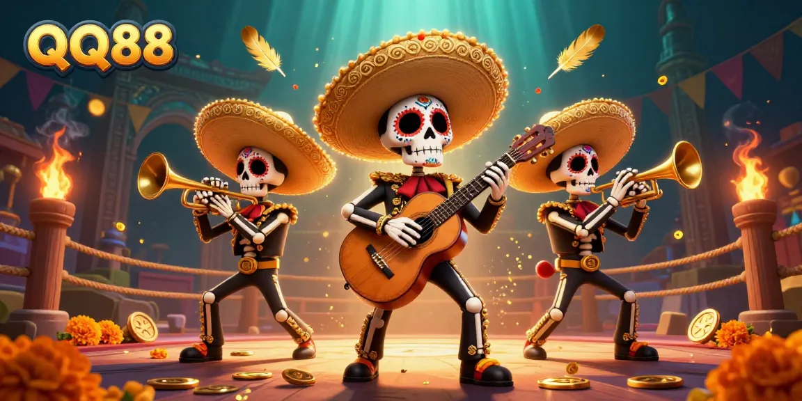 Engage with QQ88's vibrant casino experience featuring a colorful mariachi band in a lively setting.