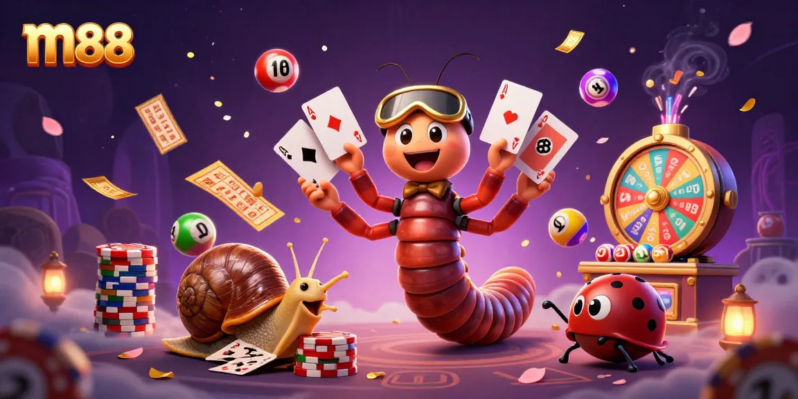 Experience m88 excitement with vibrant characters engaging in dynamic betting activities.