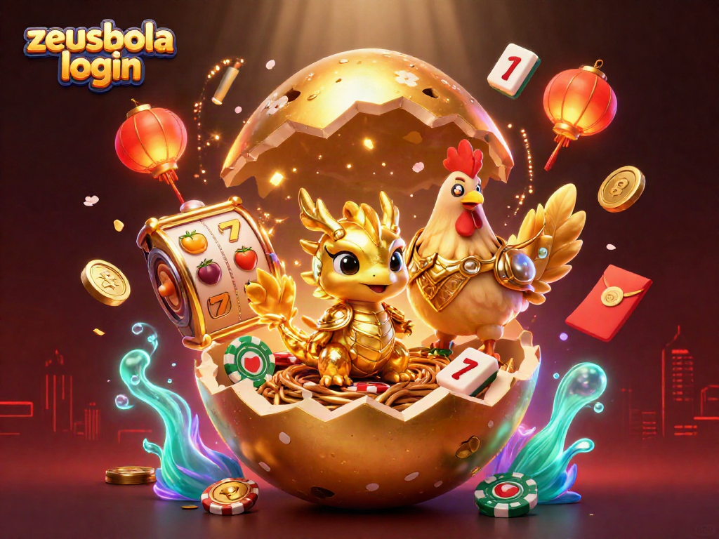 Engage in zeusbola login and unlock opportunities with this colorful 3D casino scene.