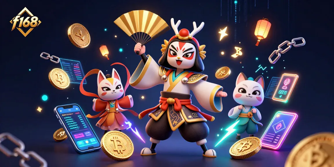 Experience thrilling action at f168 with colorful 3D casino elements and captivating characters.