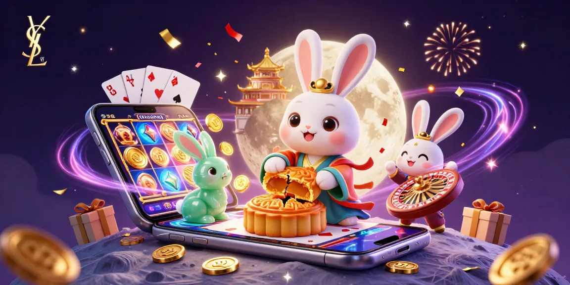 Engage in thrilling moments with ysl as the moon rabbit reveals poker chips filled with excitement.