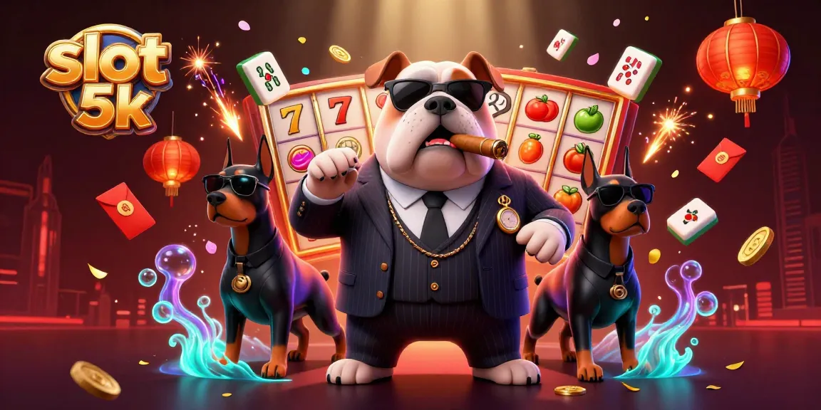 Spin to win at slot 5k with vibrant characters and casino elements in an engaging 3D illustration.