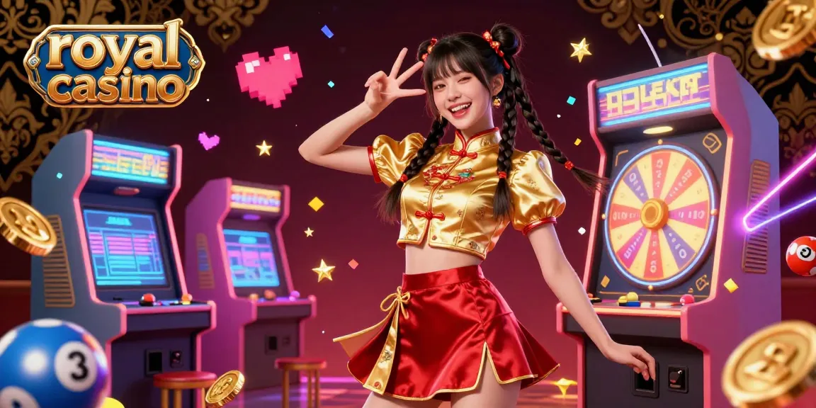 Experience engaging gameplay at royal casino with vibrant characters amid dazzling gaming elements.