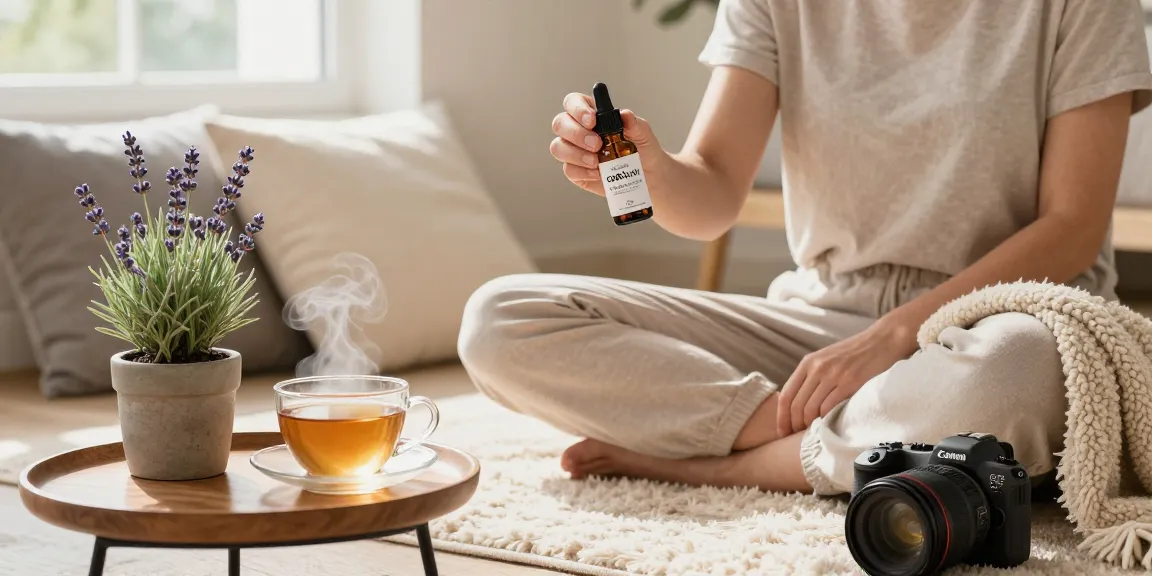 Discover CBDNorth's THC-free CBD Oil in a tranquil home setting for wellness.