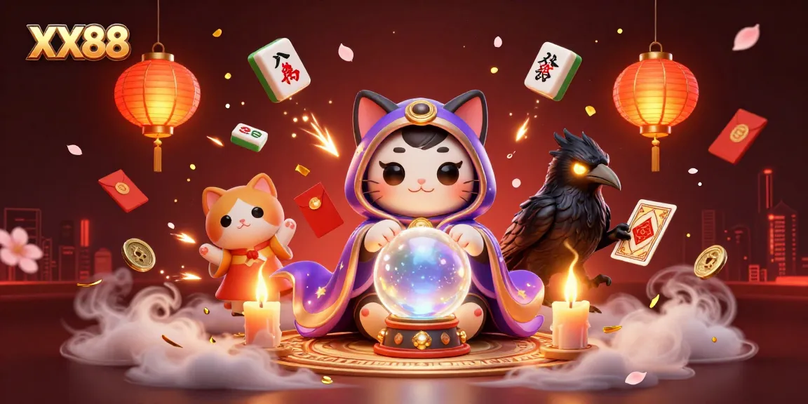 Place your bets at XX88 with this vibrant 3D illustration showcasing thrilling symbols of fortune.