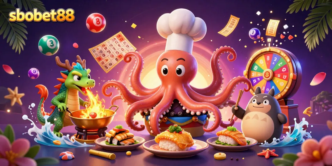 Sbobet88 promotes dynamic gambling excitement with vibrant characters and colorful gaming elements.