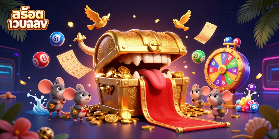 Engage with สล็อตเว็บตรง lottery excitement featuring vibrant lottery elements and captivating characters.