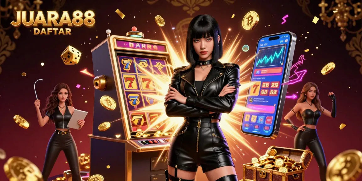 Spin your luck with JUARA88 DAFTAR in a vibrant casino scene full of games and jackpots.