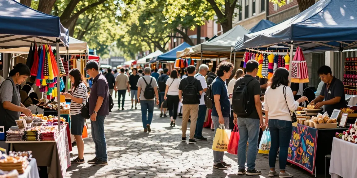 Vibrant shopping atmosphere at https://forumup.org/shop/search.php?ca_id=&addr1=&addr2=&addr3=&schKeyword= showcasing bustling shoppers in a colorful urban marketplace.