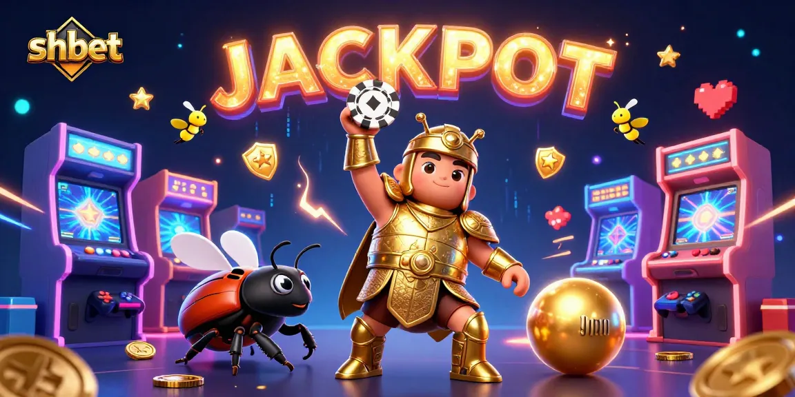 Celebrate winning moments with shbet as cartoon characters lift poker chips in an electrifying casino scene.