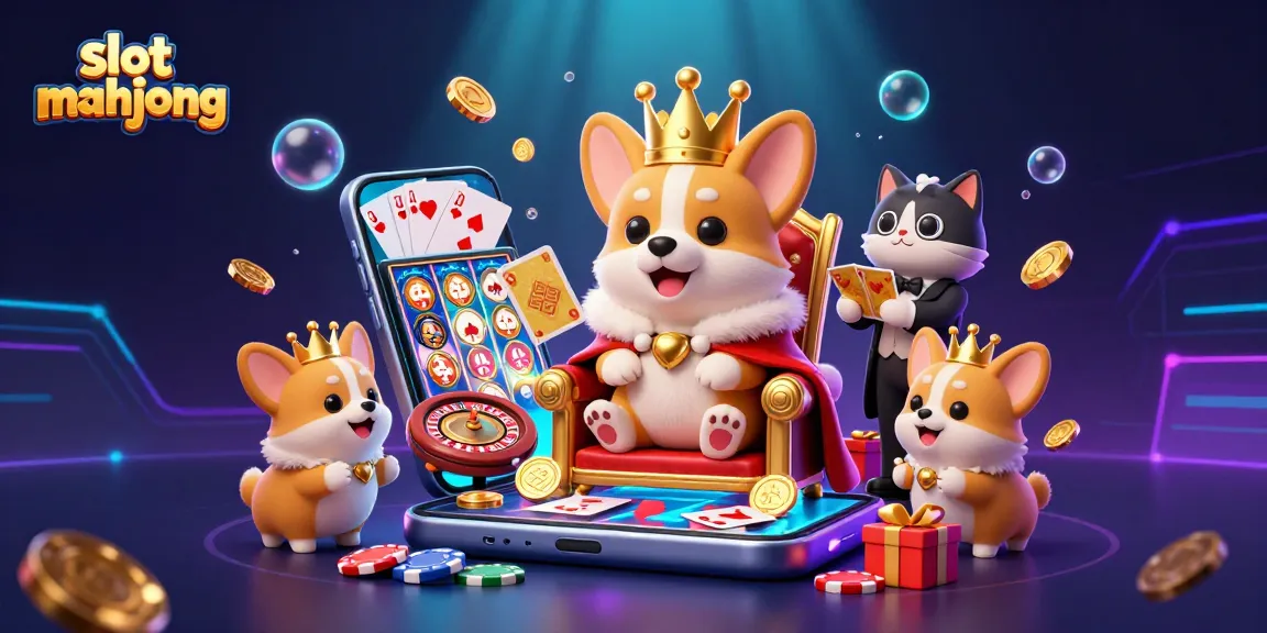 Experience the excitement of slot mahjong with vibrant characters and engaging game elements in a rich 3D scene.