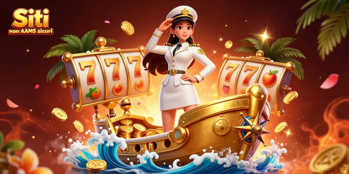 Gira per vincere con i giochi slot dei Siti non AAMS sicuri, con un elegante comandante e slot vibranti.