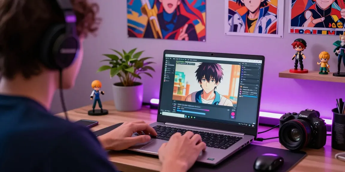 Engaging hentai ai chat session featuring anime-themed decor and vibrant digital interface.
