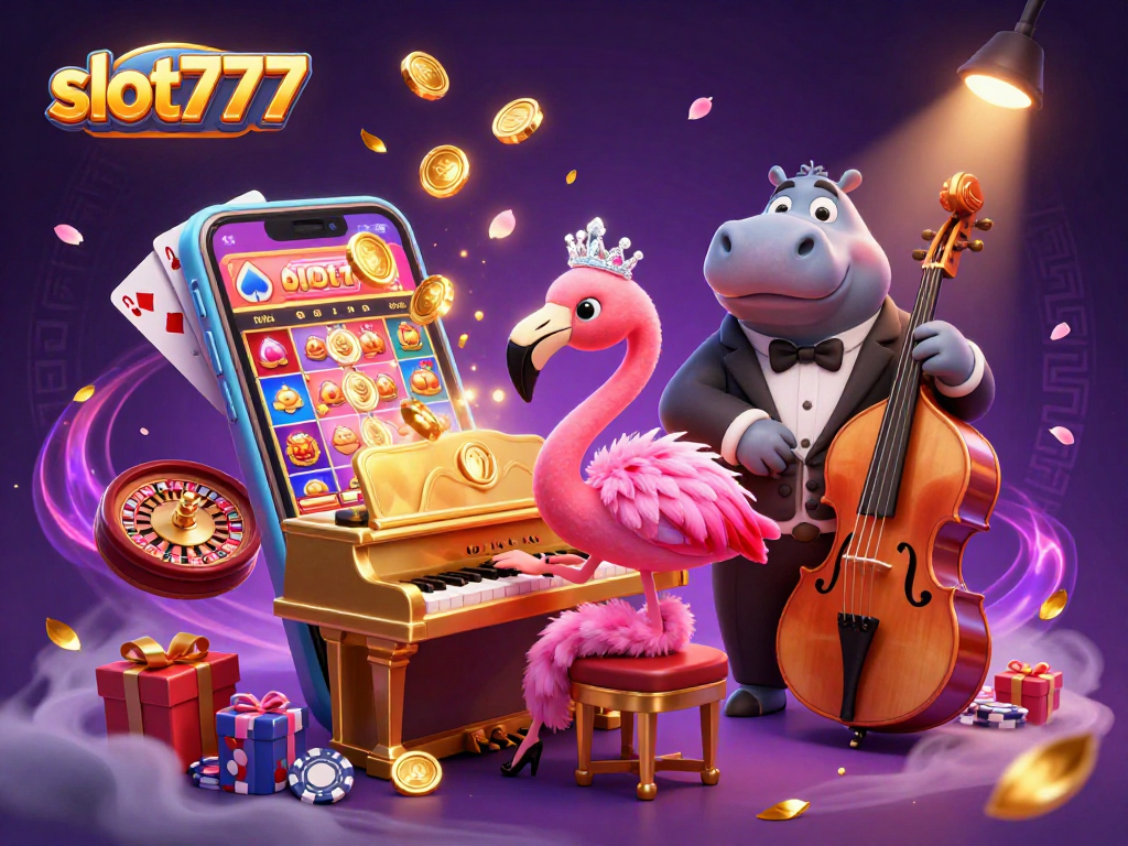 Engage with slot777's thrilling online casino game showcasing vibrant characters and dynamic slots action.