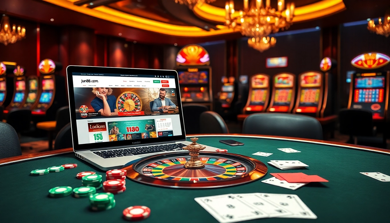 Experience the excitement of winning at jun88.com through vibrant casino gaming action.
