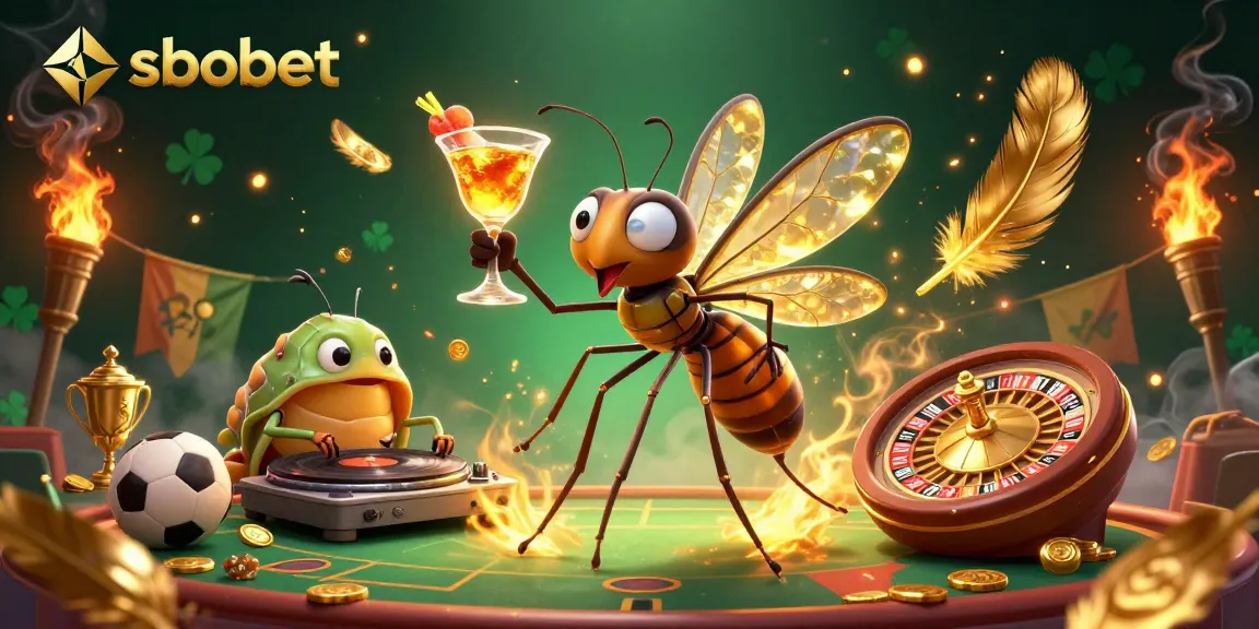 Sbobet brings sports betting excitement to life with vibrant casino characters and thrilling elements.